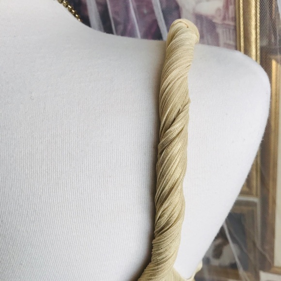 BeBe Gold Metallic cocktail dress - Picture 3 of 4